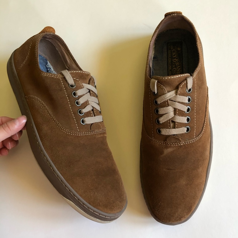 🍀Lucky Brand Suede Brown Sneakers